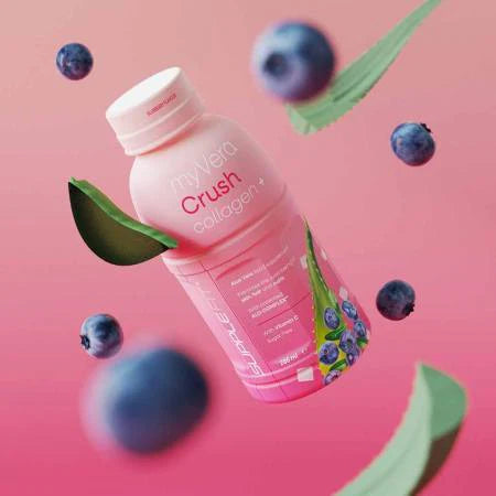 MYVERA CRUSH Collagen+ – Boisson Beauté & Jeunesse de la Peau | 12 x 285 ml