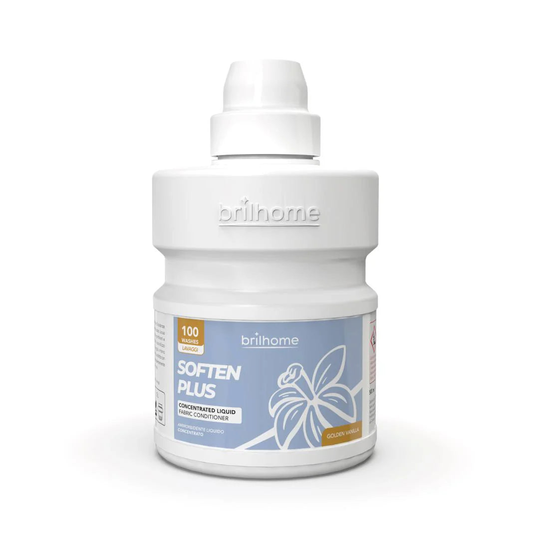 SOFTEN PLUS® | Cœur de Vanille & Fleurs d'Or Adoucissant liquide concentré — Formule 100% Végane
