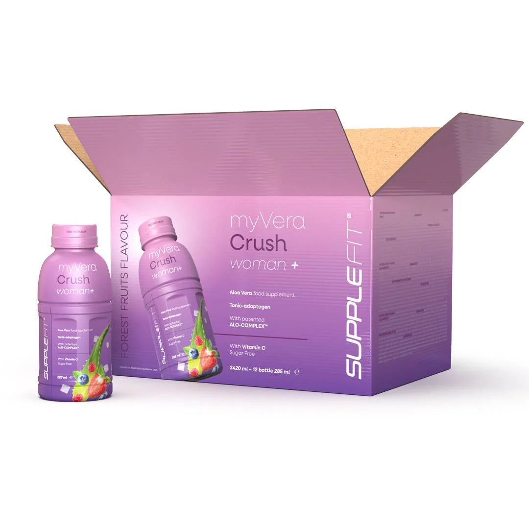 MYVERA CRUSH Woman+ – Boisson Vitalité & Équilibre Féminin | 6 x 285 ml